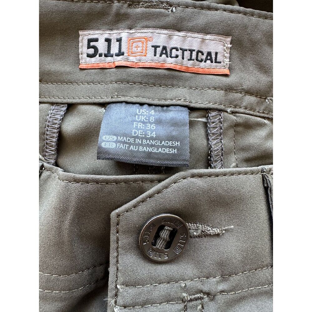 5.11 Tactical Womens Size 4 Olive Green Utility Tactical Hiking Outdoor Shorts